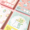 Furukawashiko 4 Designs Memo Pad - Cat & Sakura