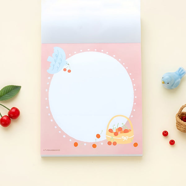 Furukawashiko 4 Designs Memo Pad - Fluffy Sakura