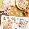 Furukawashiko Flake Stickers - Limited Autumn Edition - Bear & Squirrel