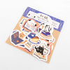 Furukawashiko Flake Stickers - Limited Autumn Edition - Books & Cats