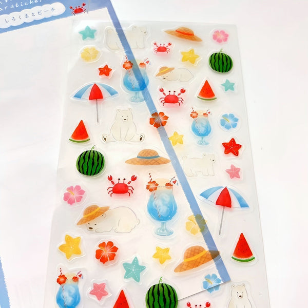 Furukawashiko Stickers - Limited Summer Edition - Lemonade Polar Bear