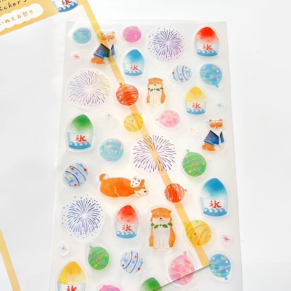 Furukawashiko Stickers - Limited Summer Edition - Shiba Fireworks