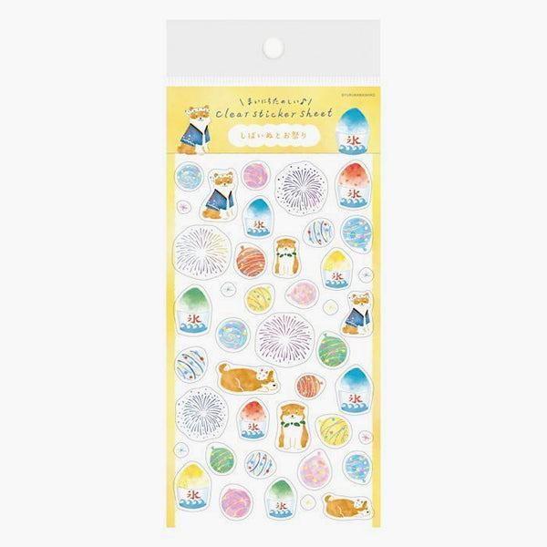 Furukawashiko Stickers - Limited Summer Edition - Shiba Fireworks