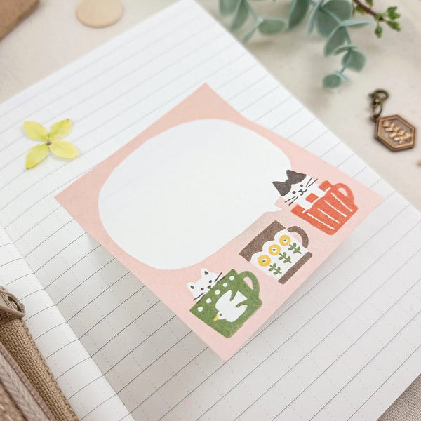 Furukawashiko Sticky Notes - Cats In Mugs