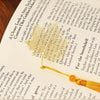 Golden Autumn Leaf Bookmark