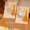 Golden Autumn Leaf Bookmark