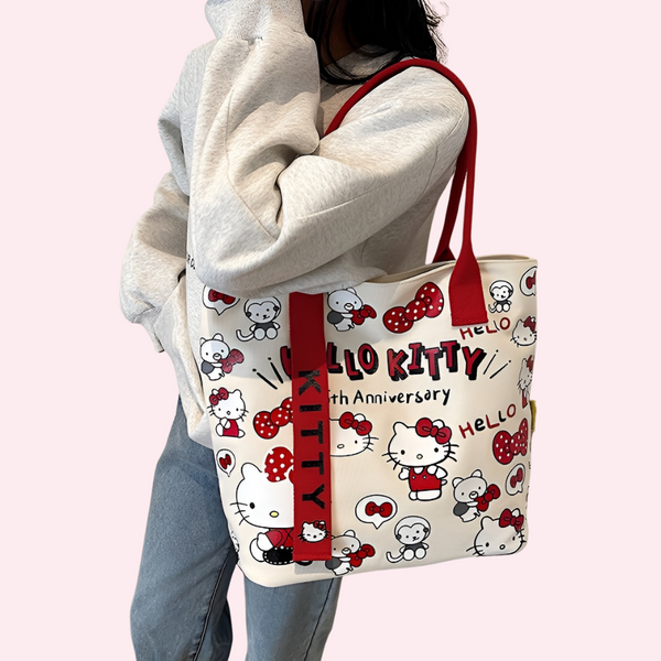 Hello Kitty Canvas Tote - Limited 45th Anniversary Edition