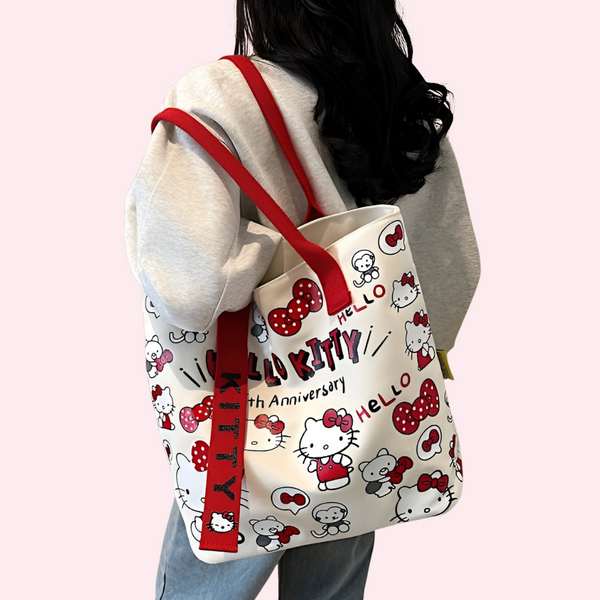 Hello Kitty Canvas Tote - Limited 45th Anniversary Edition