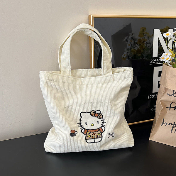 Hello Kitty Daily Corduroy Tote Bag