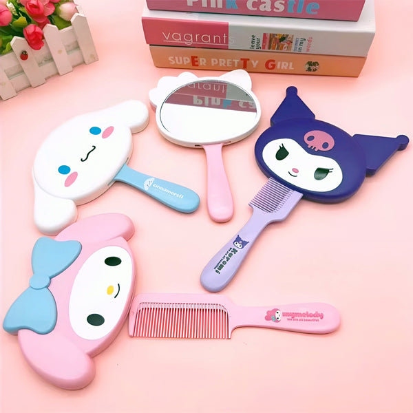 Sanrio Mirror + Comb Vanity Set - Hello Kitty