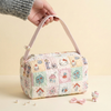 Hello Kitty Patchwork Print Cosmetic Bag