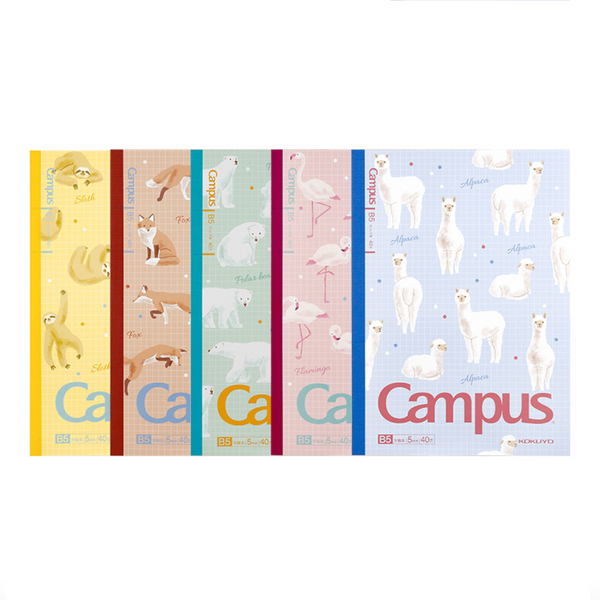 KOKUYO Campus Notebook - Semi B5 - Grid - Fluffy Animals