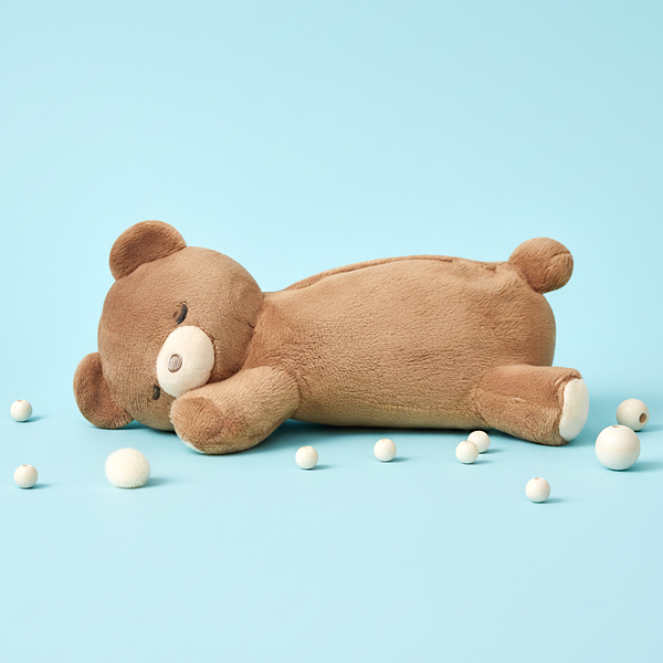 Kamio Japan Sleepy Critters Plush Pencil Case