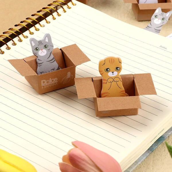 Kitty In A Box Sticky Notes
