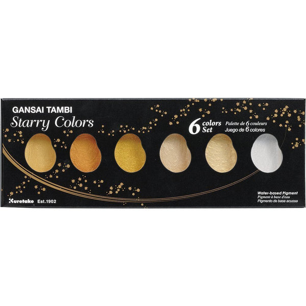 Kuretake Gansai Tambi Starry Colors - 6 Color Set