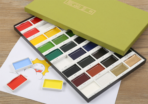 Kuretake Gansai Tambi Watercolor Palette - 36 Color Set