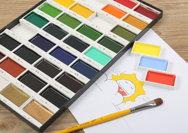 Kuretake Gansai Tambi Watercolor Palette - 36 Color Set