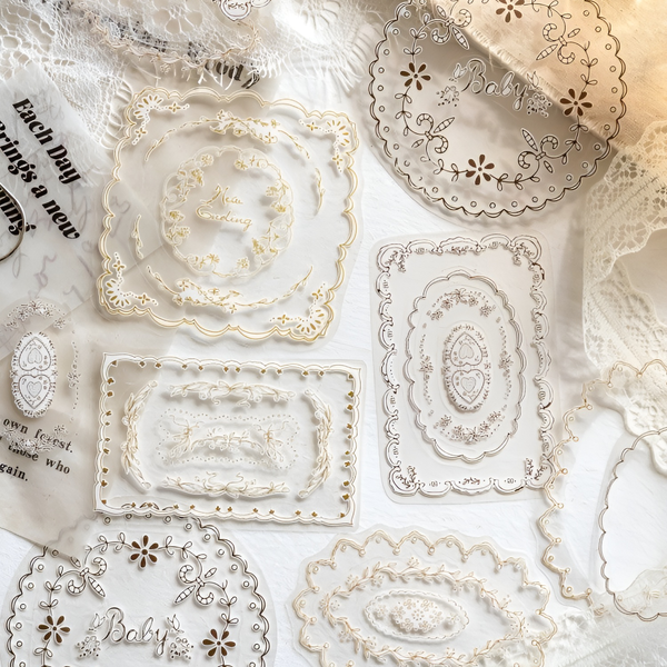 Lace Poetry Stickers