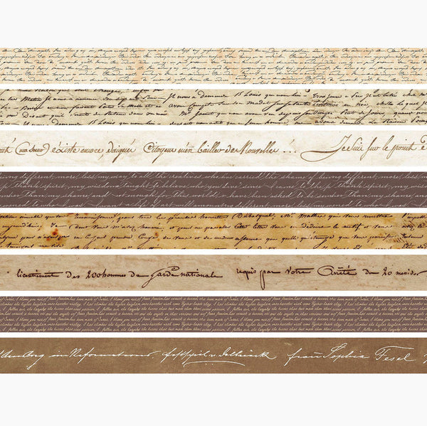 Letters Never Sent Vintage Script Washi Tape Set