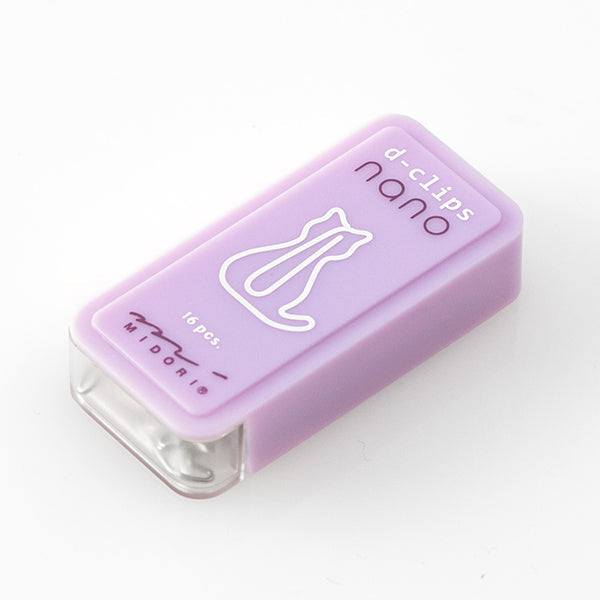 Midori D-Clips Nano Clips - Cat - Box of 16