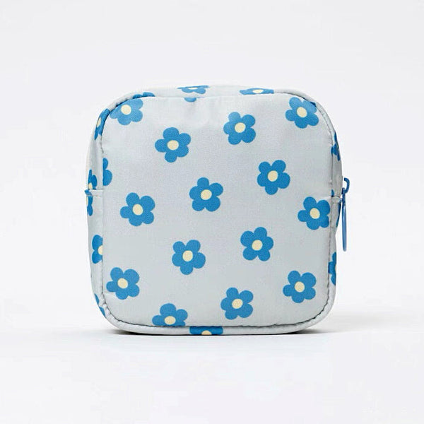 Miffy Mini Storage Bag - Blue Flowers