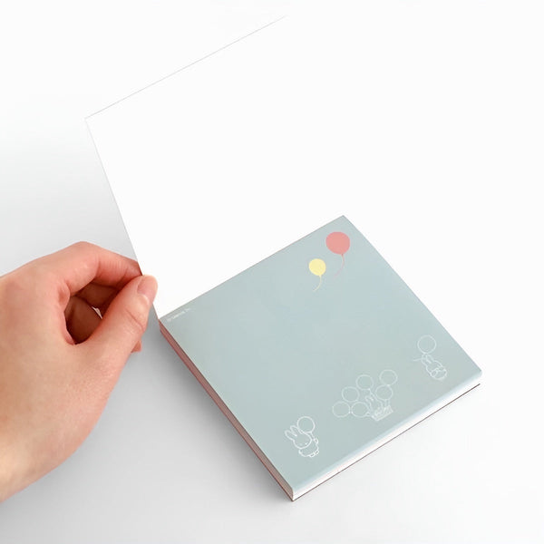 Miffy Square Memo Pad - Balloons
