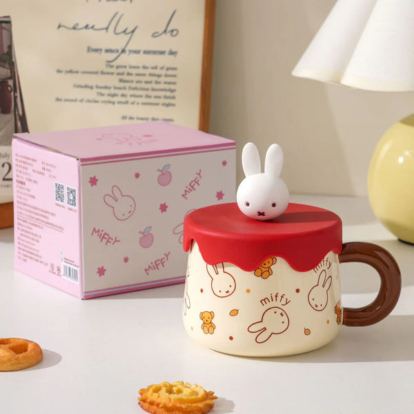 Miffy Sweet Melt Ceramic Mug with 3D Lid