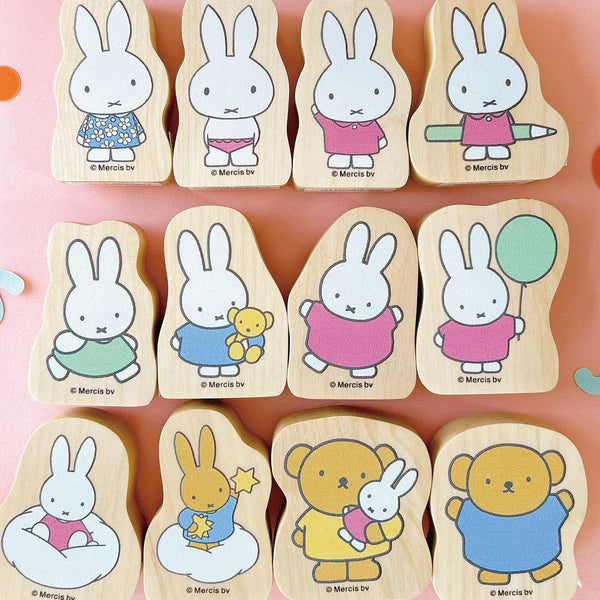 Miffy Wood Piece Stamps