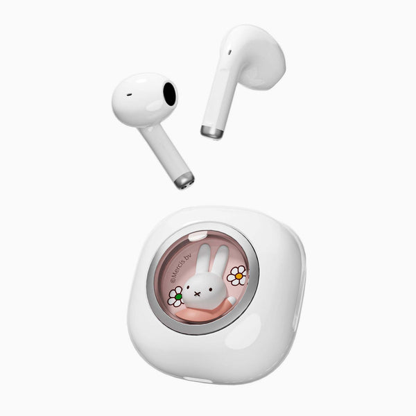 Miffy's Wireless Ear Buds With Wireless Charger - Pink