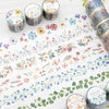 Mind Wave Lyric Series Clear Washi Tape - Flower Bouquet