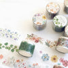 Mind Wave Lyric Series Clear Washi Tape - Flower Bouquet