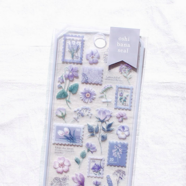 Mind Wave Oshibana Floral Stamp Stickers - New Colors