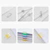 Mini Colorful Transparent Paper Clips - Set of 5