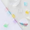 Mini Colorful Transparent Paper Clips - Set of 5
