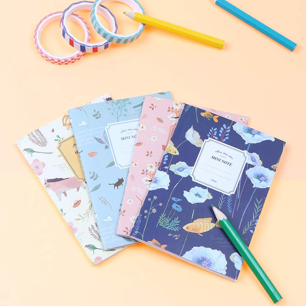 INDIGO Mini Floral Notebook