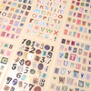Mixed Font Alphabet & Number Stickers – Set of 6 Sheets