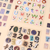 Mixed Font Alphabet & Number Stickers – Set of 6 Sheets