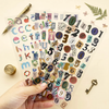 Mixed Font Alphabet & Number Stickers – Set of 6 Sheets