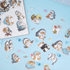 Mofusand Cat Stickers - Set of 50 - Little Sharks