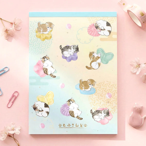Mofusand Large Sakura Cloud Memo Pad - Limited Spring Edition