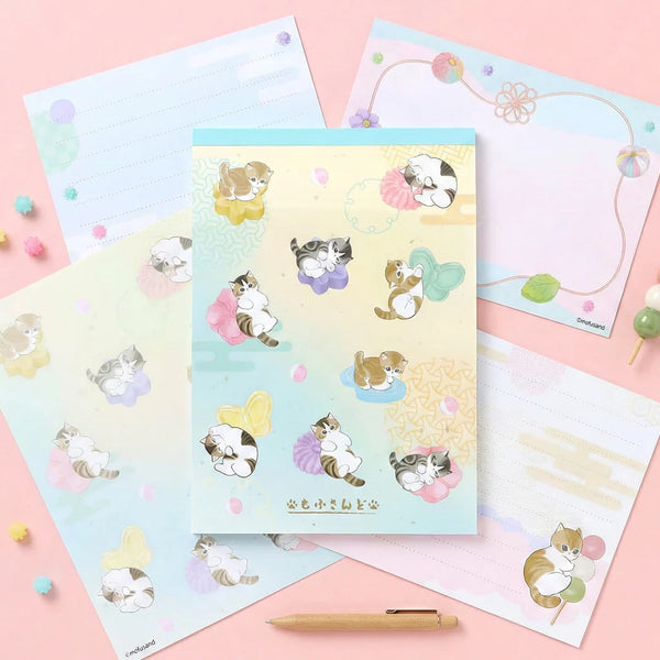 Mofusand Large Sakura Cloud Memo Pad - Limited Spring Edition