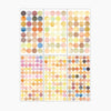 Monet Garden Watercolor Dot Stickers - Set of 6 Sheets