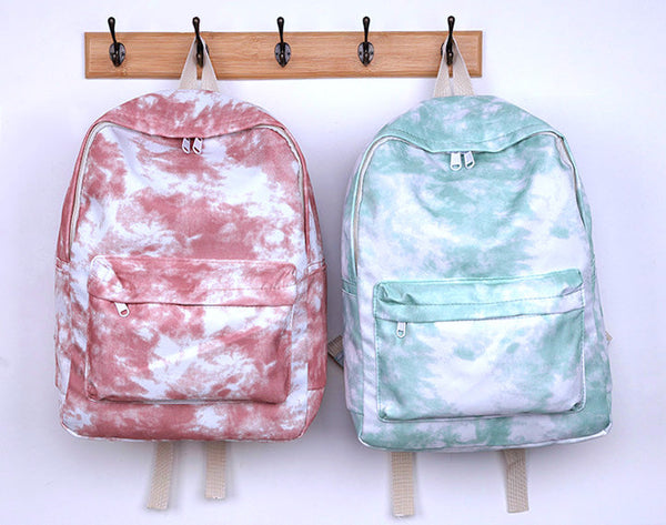 Unicolor Tie-Dye Backpack (4 Colors)