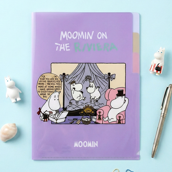 Moomin A5 Folder With Dividers - Moomin On The Riviera