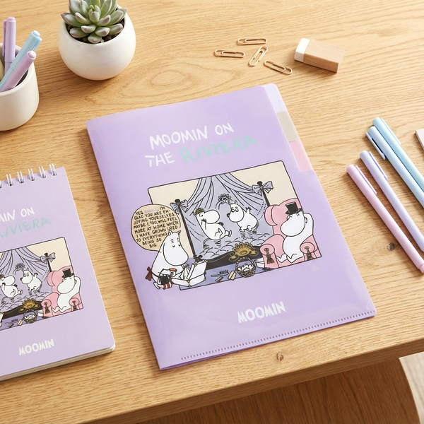 Moomin A5 Folder With Dividers - Moomin On The Riviera