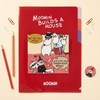Moomin A5 Folder With Dividers - Moomin Builds A House