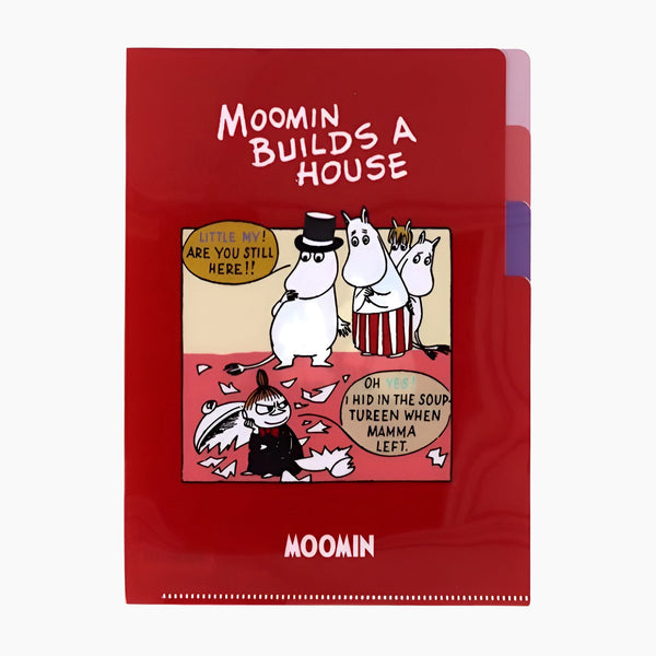 Moomin A5 Folder With Dividers - Moomin Builds A House