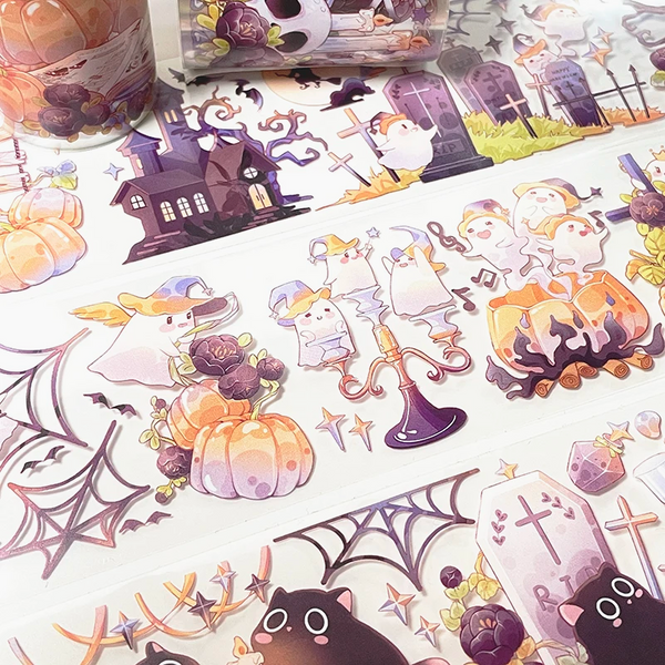 Moonlit Enchantment Halloween Masking Tape
