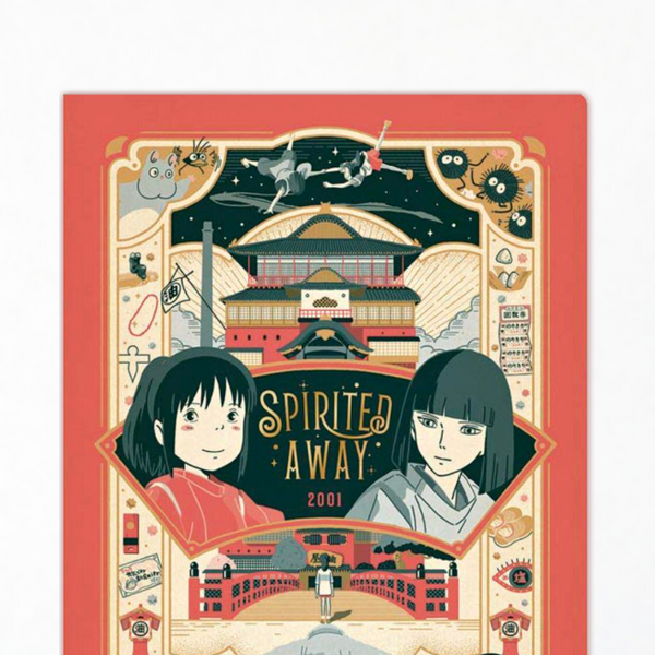 Movic Retro Frame Clear Folder - Spirited Away