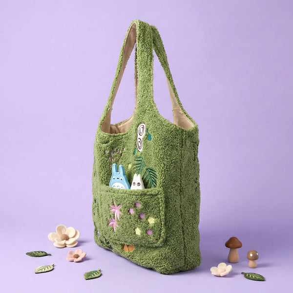 My Neighbor Totoro Forest Sherpa Tote
